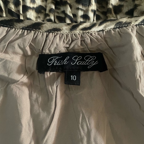 🆕Trish Scully Alexa Maxi Dress Leopard Print Size 10 NWOT - Picture 5 of 5